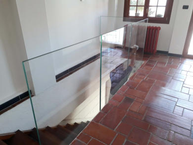 Balaustra in vetro per scale